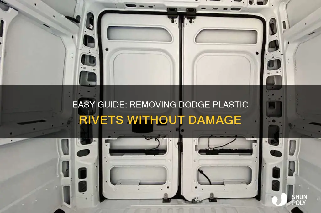 how to remove dodge plastic rivets