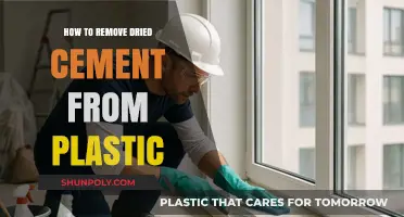 Effective Methods to Remove Dried Cement from Plastic Surfaces Easily