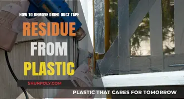 Effective Ways to Remove Dried Duct Tape Residue from Plastic Surfaces