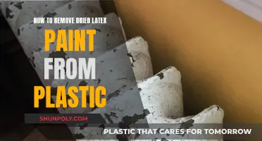 Removing Dried Latex Paint: Reviving Plastic Surfaces