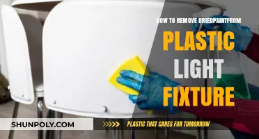 Easy Steps to Remove Dried Paint from Plastic Light Fixtures
