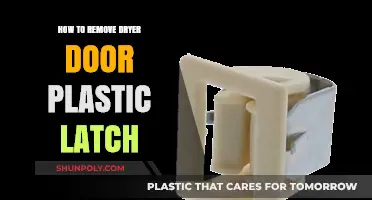 Easy Steps to Remove Dryer Door Plastic Latch: DIY Guide