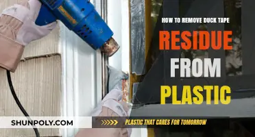 Effective Ways to Remove Duck Tape Residue from Plastic Surfaces