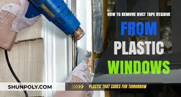 Effective Ways to Remove Duct Tape Residue from Plastic Windows