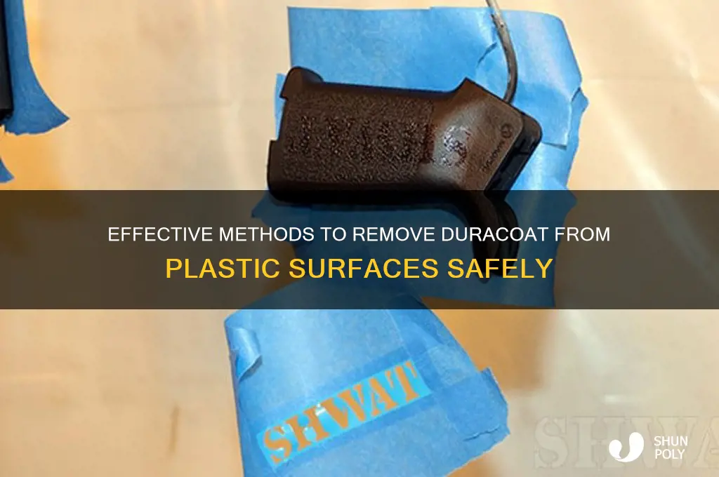 how to remove duracoat from plastic