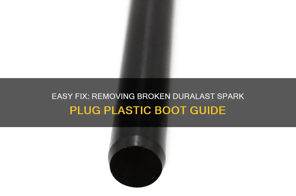 how to remove duralast broken spark plug plastic boot
