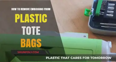 Effortlessly Remove Embossing from Plastic Tote Bags: A Simple DIY Guide