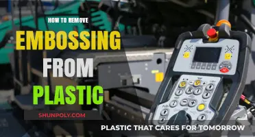 Effective Techniques to Remove Embossing from Plastic Surfaces Easily