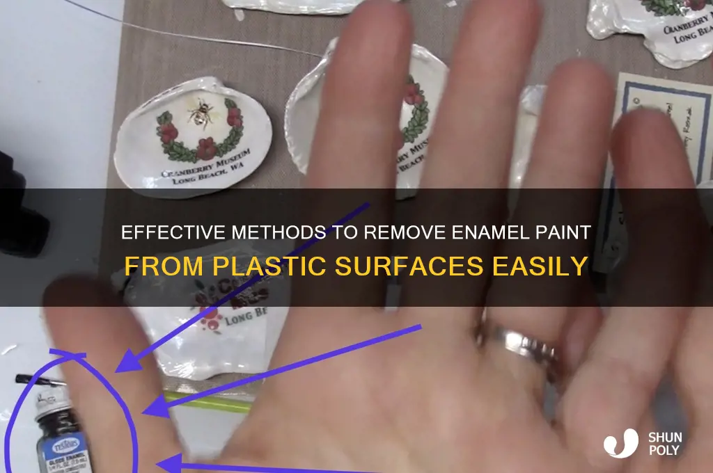 how to remove enamel paint from plastic