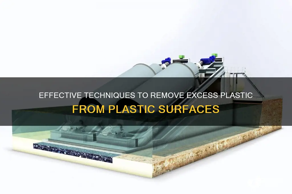 how to remove excess plastic from plastic