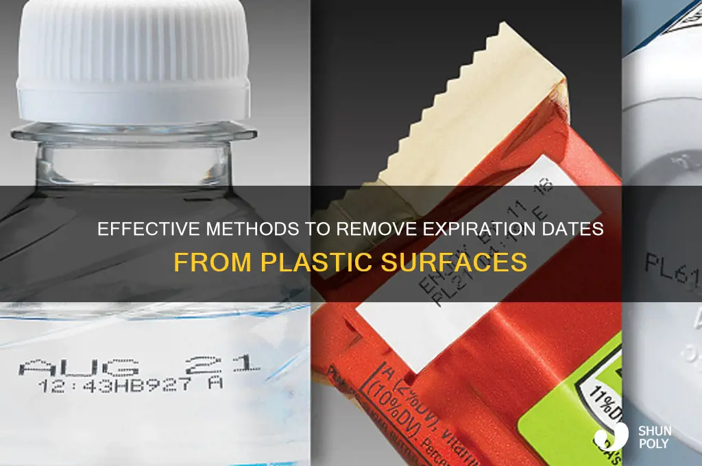how to remove expiration date from plastic