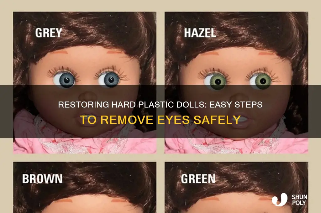 how to remove eyes on hard plastic doll