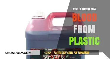 Effective Methods to Clean Fake Blood Stains from Plastic Surfaces