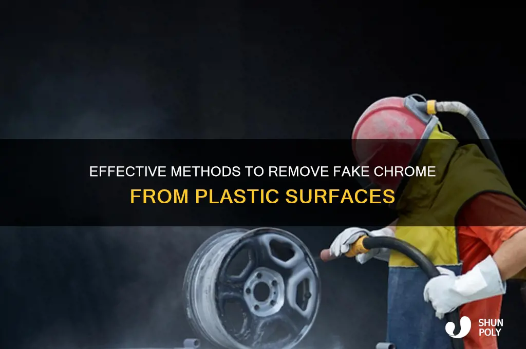 how to remove fake chrome from plastic