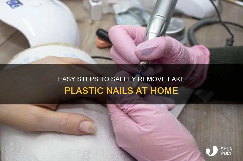 how to remove fake plastic nails