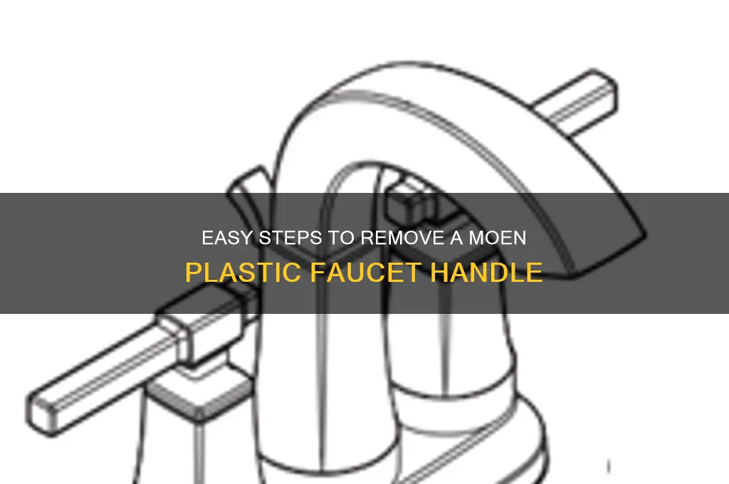 how to remove faucet handle moen plastic