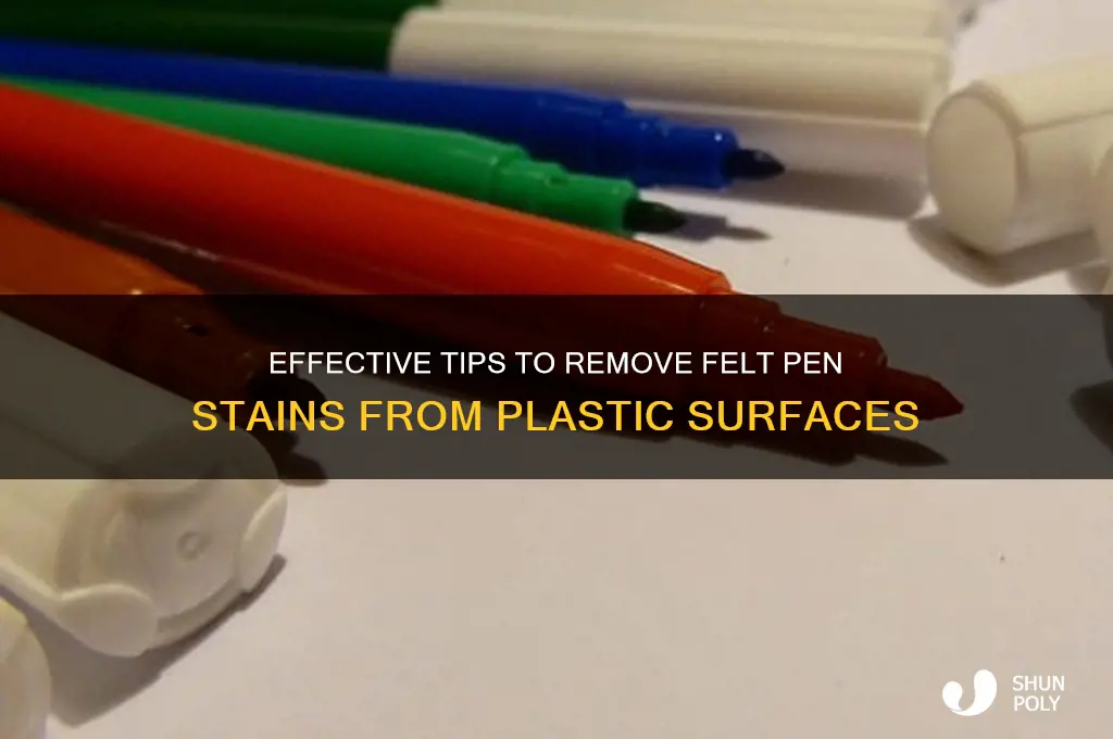 how to remove felt pen from plastic