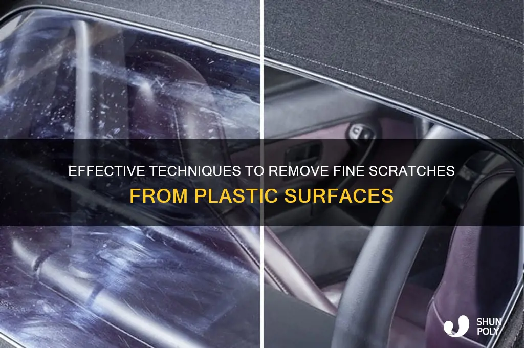 how to remove fine scatches in plastic