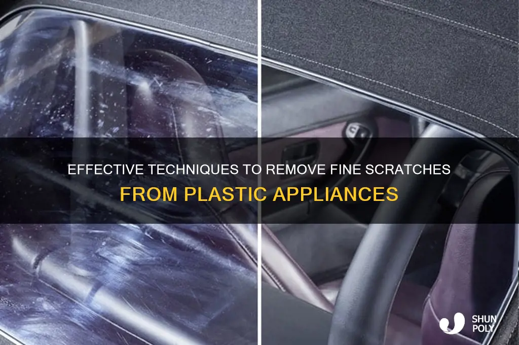 how to remove fine scratches in plastic appliance