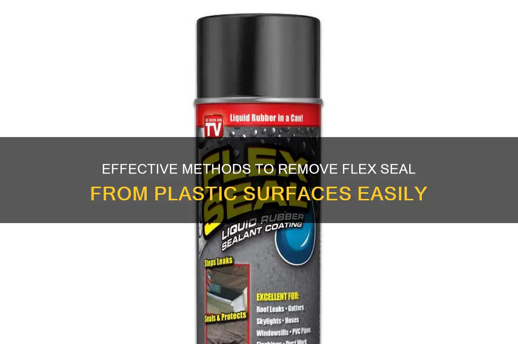 how to remove flex seal from plastic