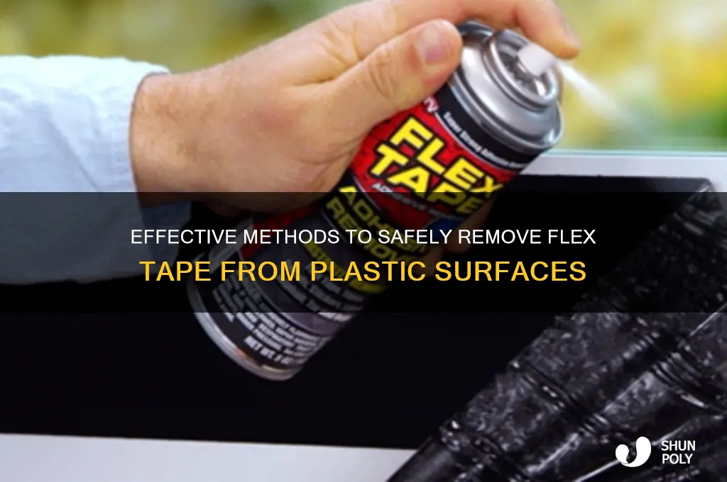 how to remove flex tape from plastic