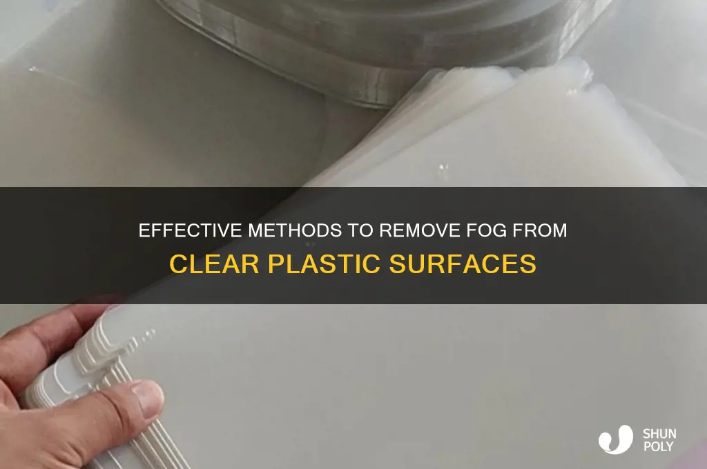 how to remove fog from clear plastic