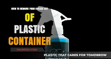 Erase Grease Stains from Plastic Containers Easily