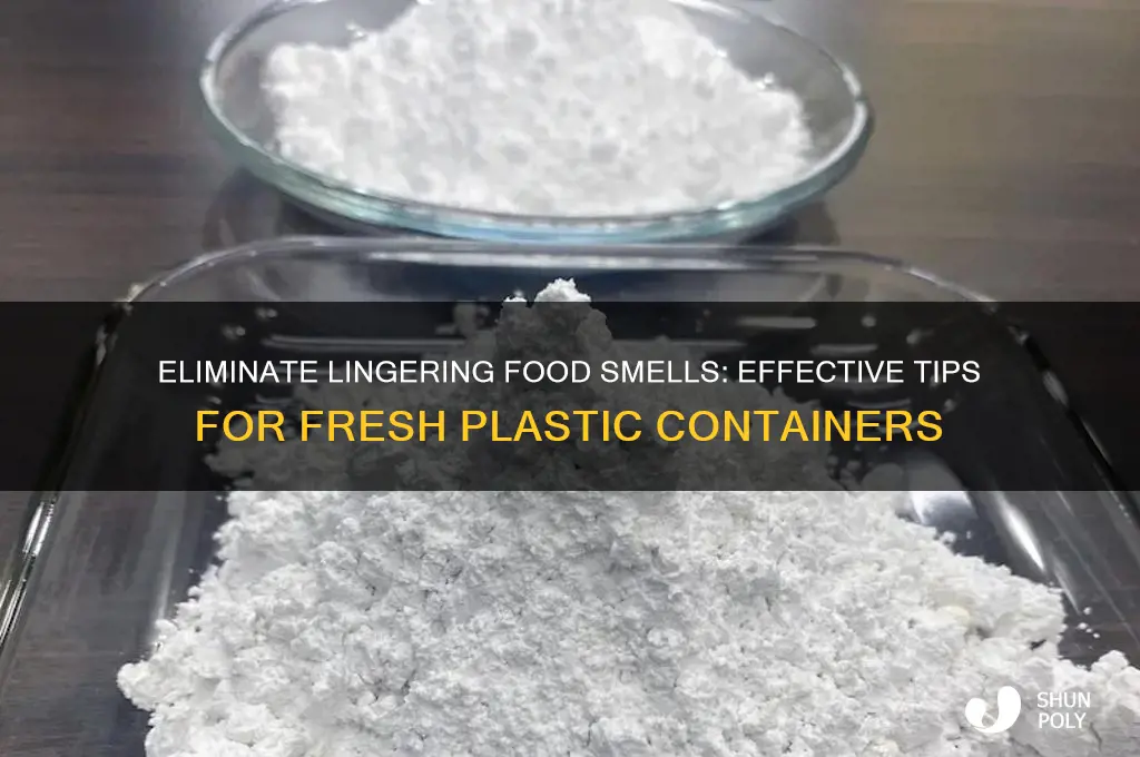 how to remove food odor from plastic containers