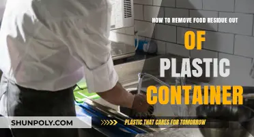 Clean Plastic Containers: Removing Stubborn Food Residue
