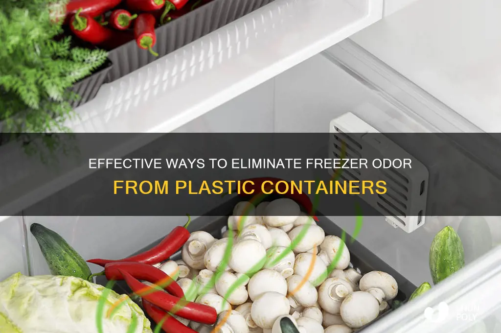 how to remove freezer odor from plastic