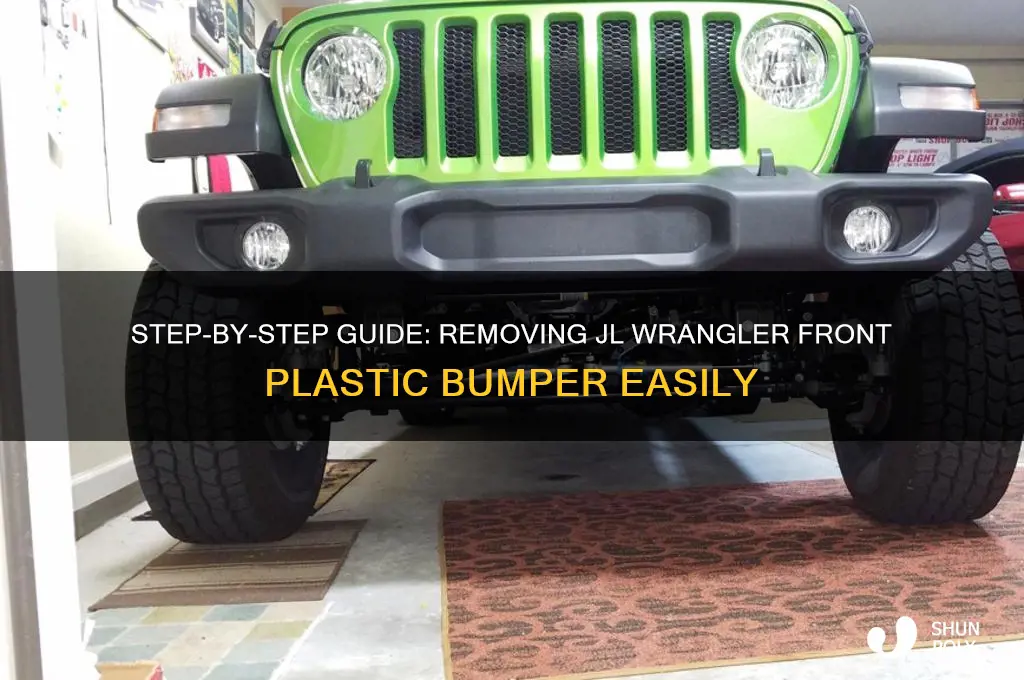 how to remove front plastic bumper on jl