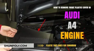 Removing Audi A4 Engine's Front Plastic Cover: A Step-by-Step Guide