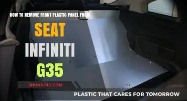 Easy Steps to Remove Front Plastic Panel on Infiniti G35 Seat