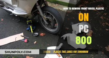 Easy Steps to Remove Front Wheel Plastic on PC 800
