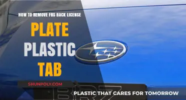 Easy Guide: Removing FRS Back License Plate Plastic Tab