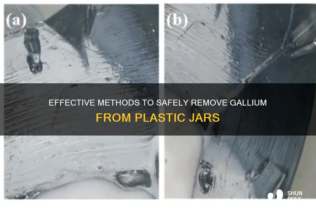 how to remove gallium from plastic jar