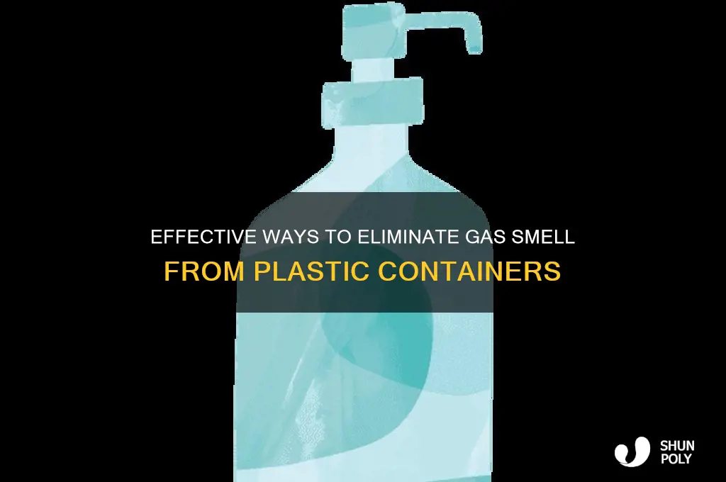 how to remove gas smell from plastic