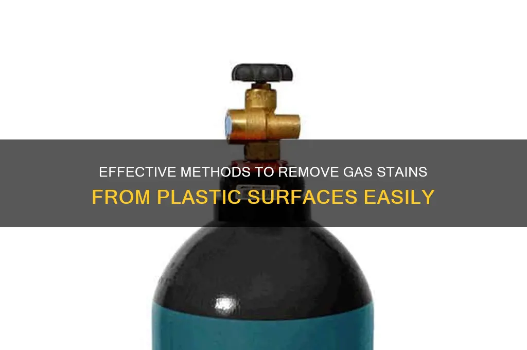 how to remove gas stains from plastic
