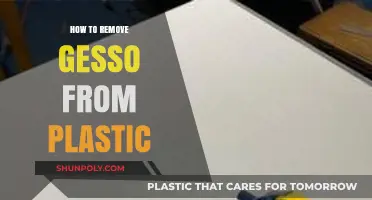 Effective Techniques for Removing Gesso from Plastic Surfaces Easily
