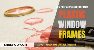 Removing Gloss Paint from Plastic Window Frames: A Guide
