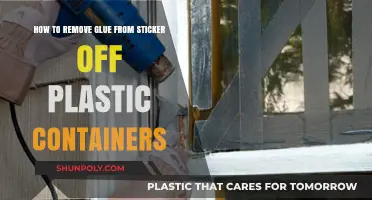 Effective Ways to Remove Stubborn Sticker Glue from Plastic Containers