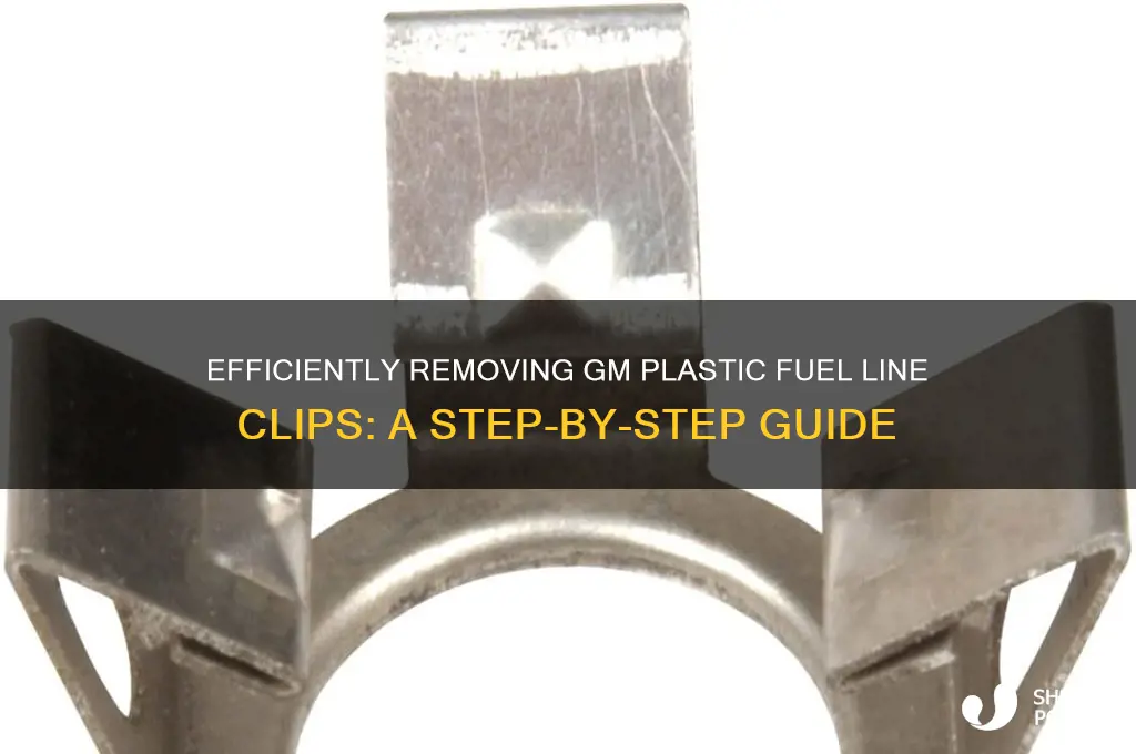 how to remove gm plastic fuel line clips