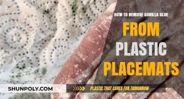 Effective Ways to Remove Gorilla Glue from Plastic Placemats Easily
