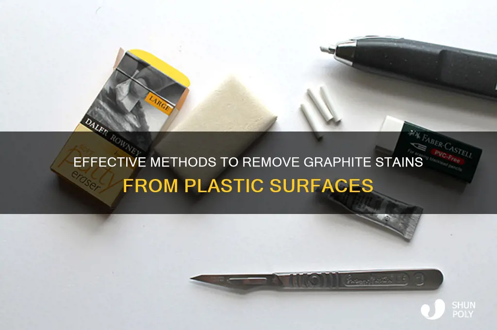 how to remove graphite stains from plastic