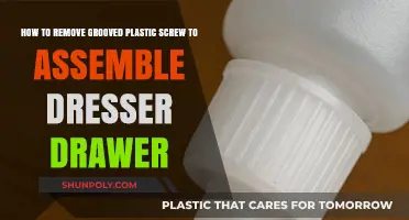 Efficiently Removing Grooved Plastic Screws for Dresser Drawer Assembly