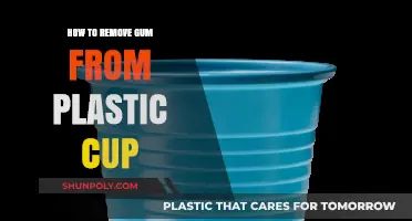 Easy Gum Removal: Clean Your Plastic Cup in Simple Steps