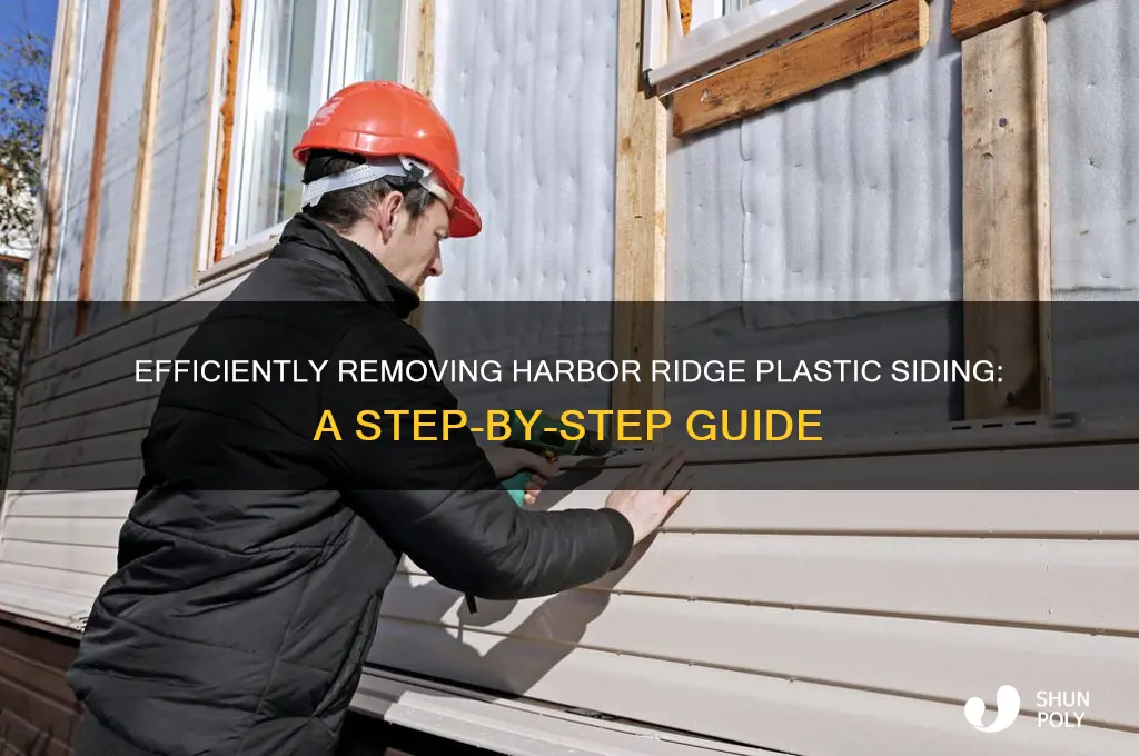 how to remove harbor ridge plastic siding