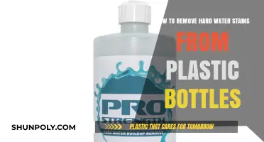 Effective Ways to Remove Hard Water Stains from Plastic Bottles