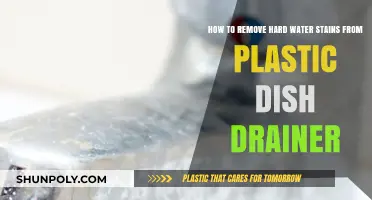 Effective Ways to Remove Hard Water Stains from Plastic Dish Drainer
