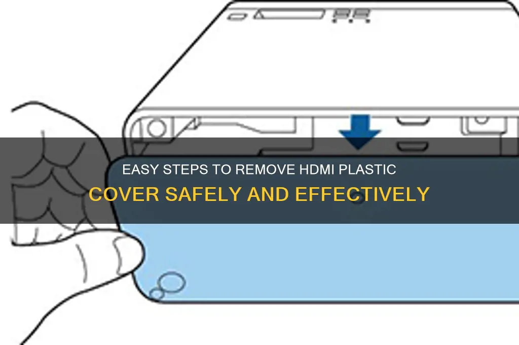 how to remove hdmi plastic cover
